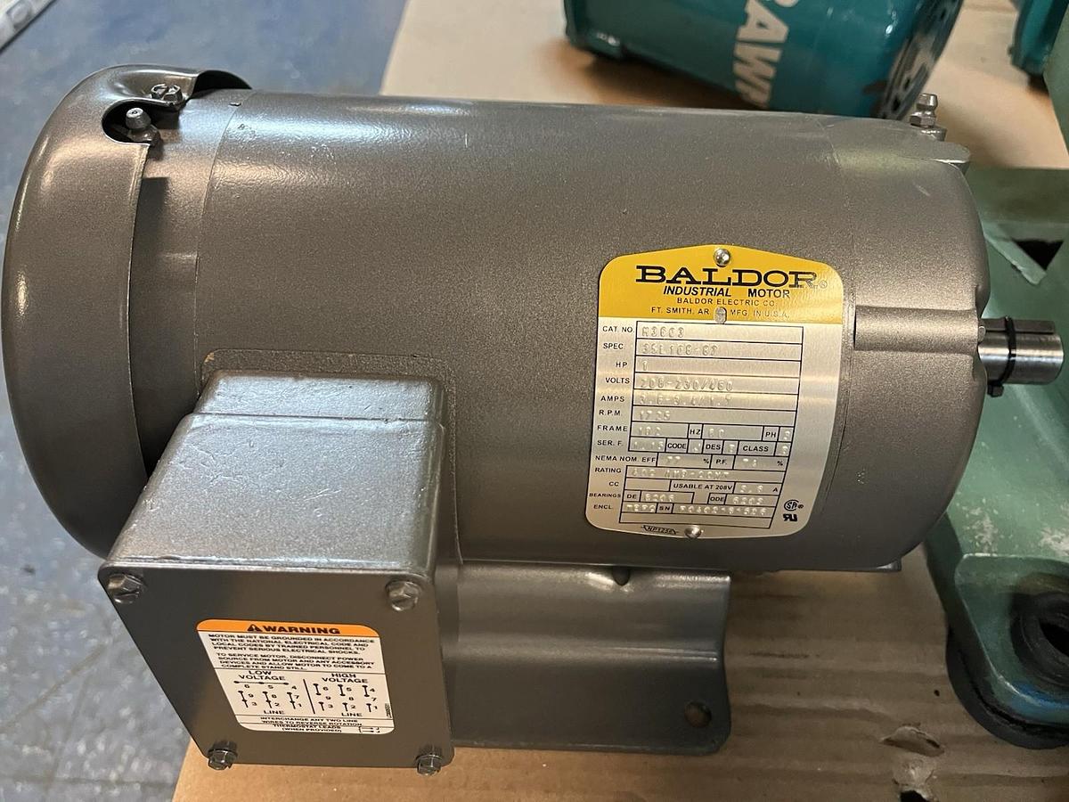 BALDOR,M3603,MOTOR 1HP 1725RPM 3PH FR 182