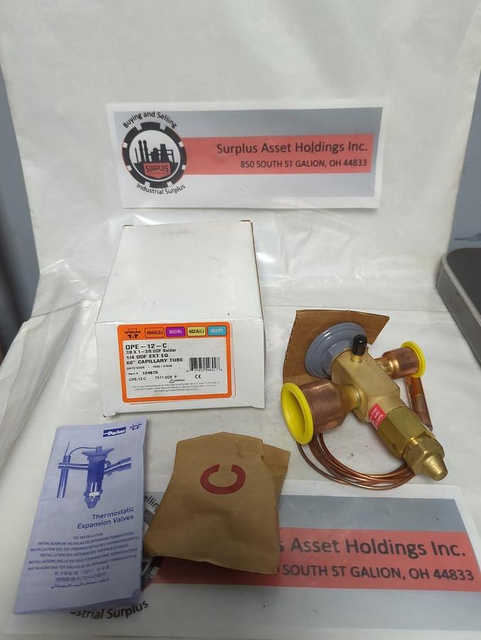 SPORLAN,OPE-12-C,THERMAL EXPANSION VALVE 7X11 ODF 5 FT NOS