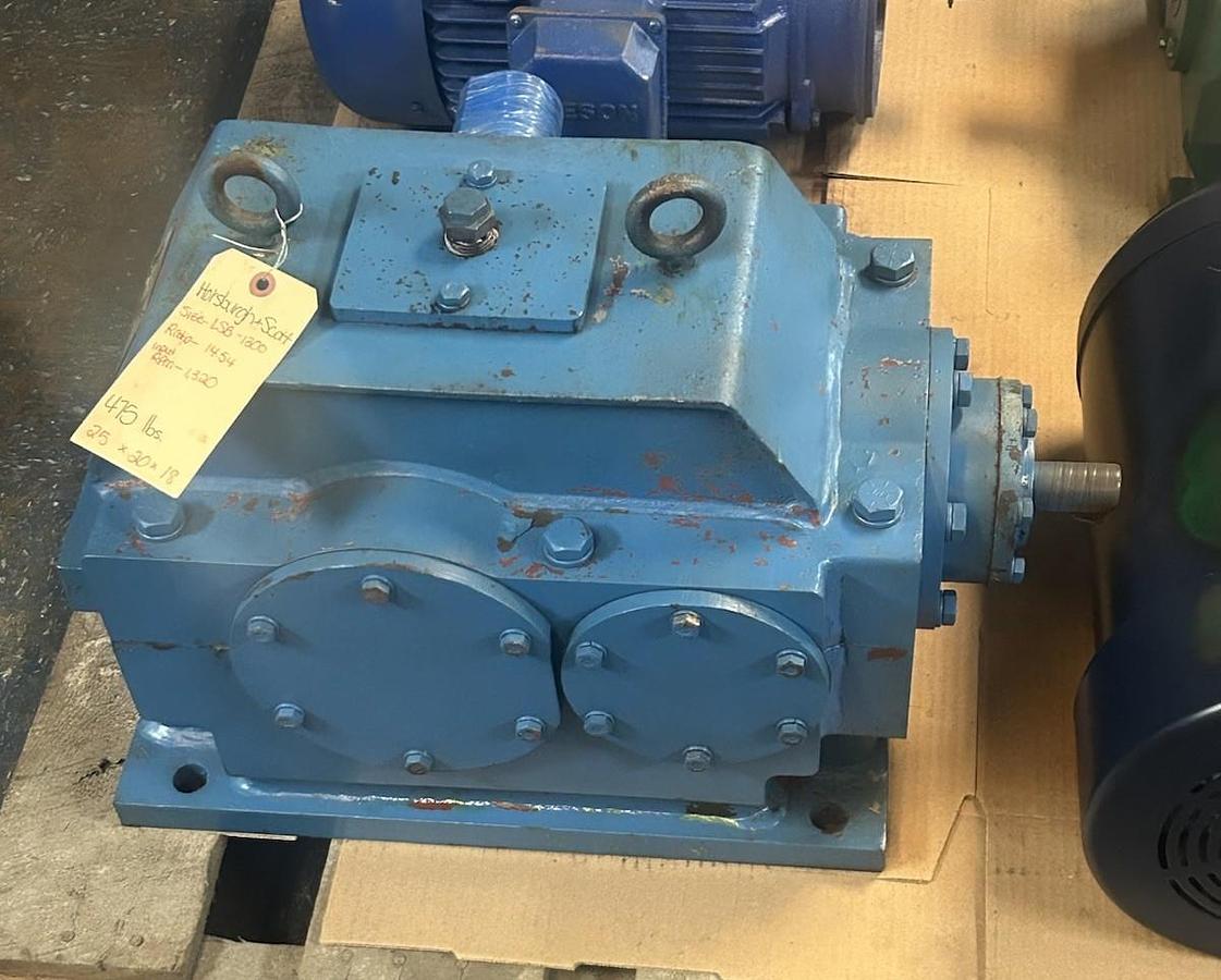 Used HORSBURGH & SCOTT,LSB-1300,SPEED REDUCER 17HP 14.54 RATION 1320RPM