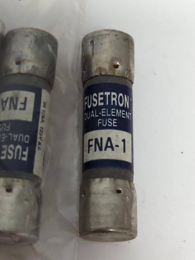 COOPER BUSSMANN,FNA-1,FUSETRON 1 AMP FUSES LOT OF 3 NOS