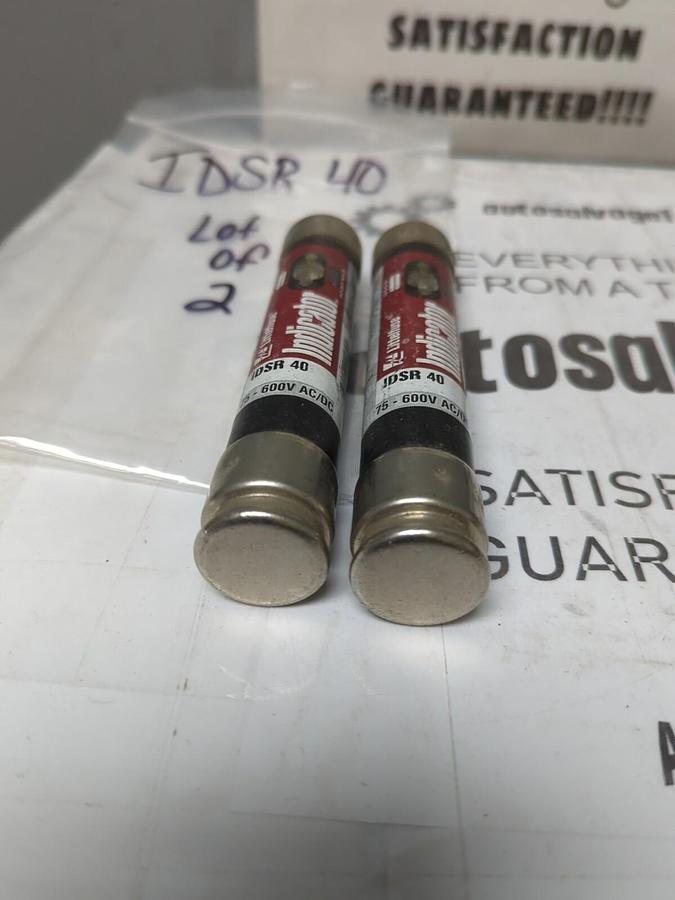 LITTELFUSE,IDSR 40,INDICATOR 40 AMP FUSES LOT OF 2 NOS