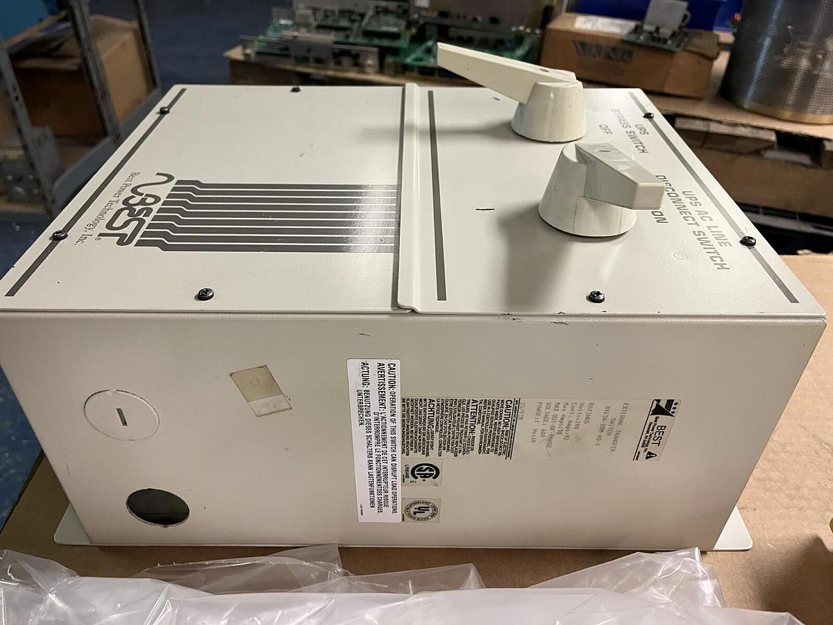 Used BEST POWER,BYE50-BBM-AS-1,EXTERNAL TRANSFER SWITCH 240V 50A 1PH