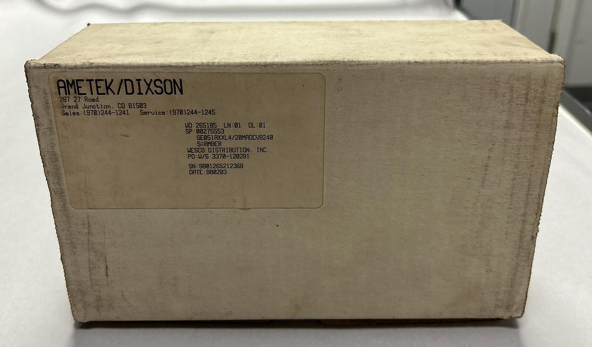 Used AMETEK  DIXSON,SE051AXXL4/20MADCV8240, DIGITAL BAR GRAPH NEW