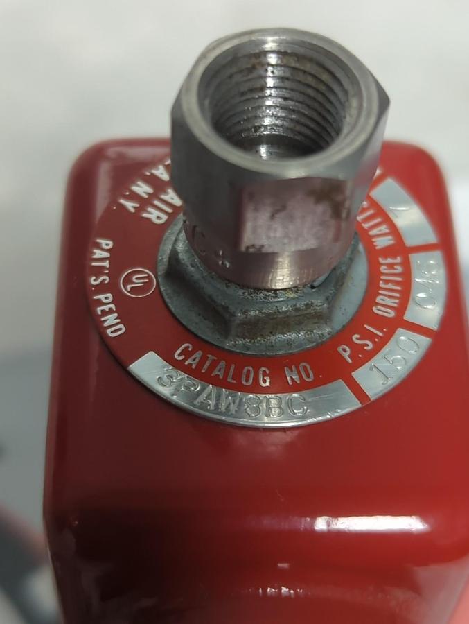 ALLENAIR,3PAW8BC,3-WAY BRASS SOLENOID VALVE 150PSI NOS