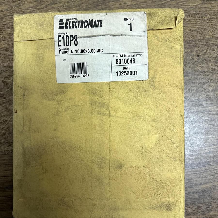 Used Electromate,E10P8,Panel cover 10x8 JIC