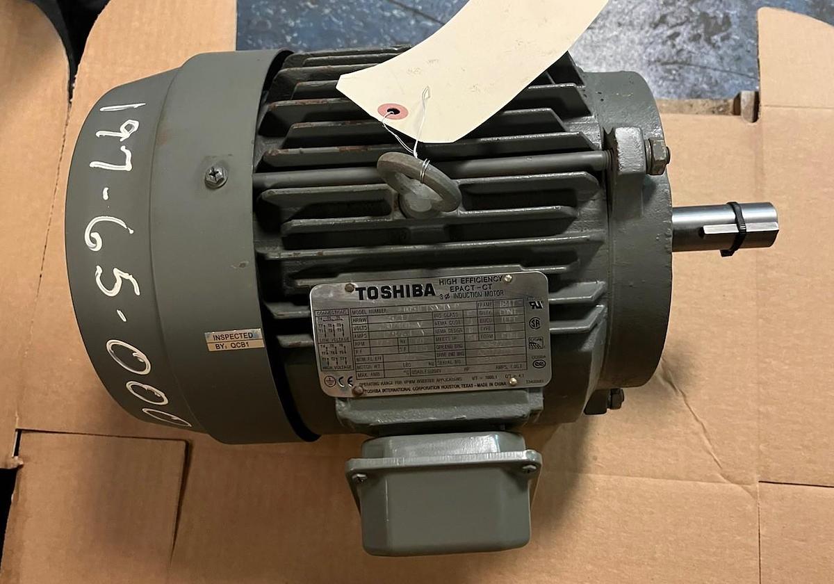 TOSHIBA,0054FTSA21A-P,EPACT 5HP INDUCTION MOTOR 3PH 1735RPM 184T