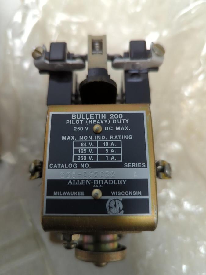ALLEN BRADLEY,200-E030ZA,SERIES A RELAY 230-250V DC NEW