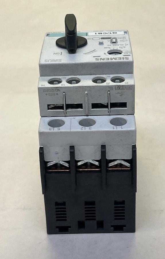 Used SIEMENS,3RV1021-0HA10,MOTOR STARTER