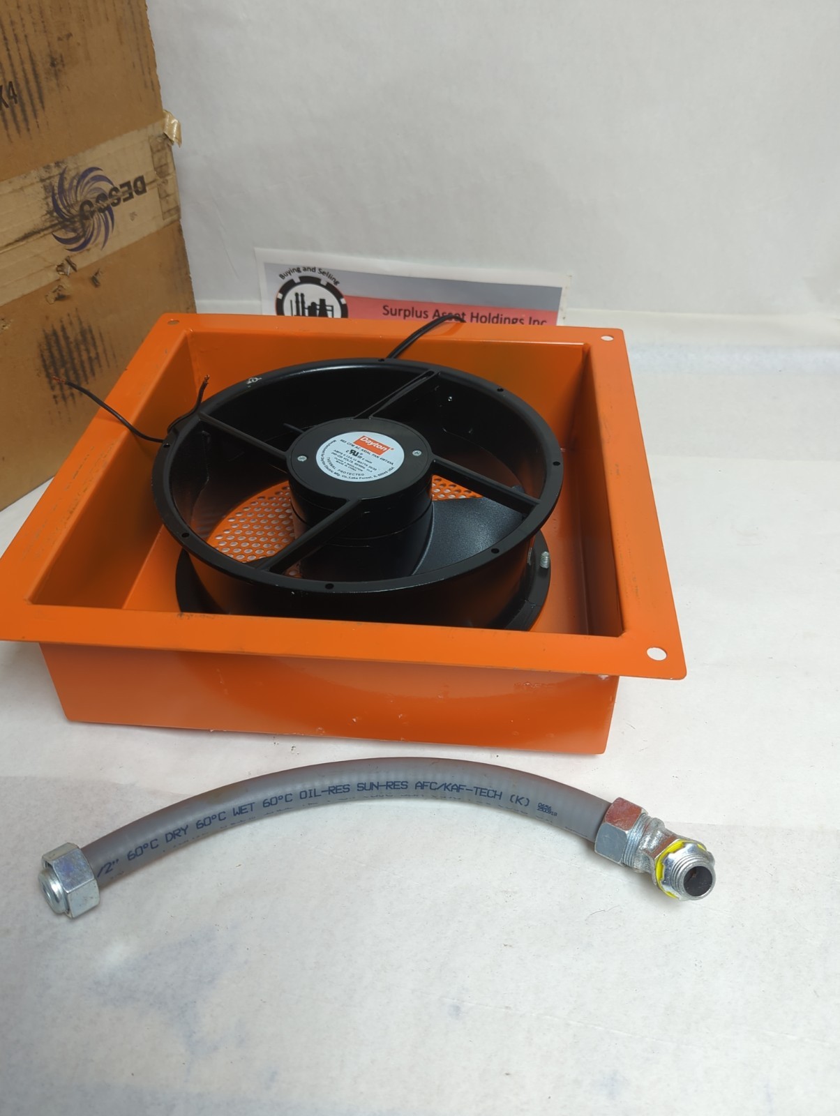 Used DAYTON,665 CFM,AC AXIAL FAN ASSEMBLY 4W745A PRE-OWNED