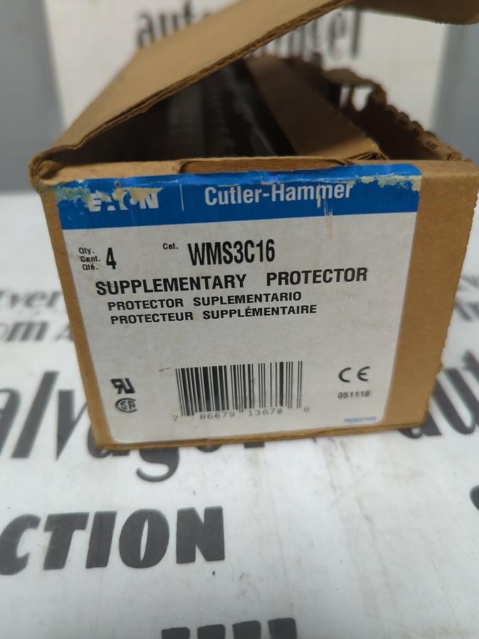 EATON CUTLER-HAMMER,WMS3C16, SUPPLEMENTARY PROTECTORS BOX OF 4 NOS