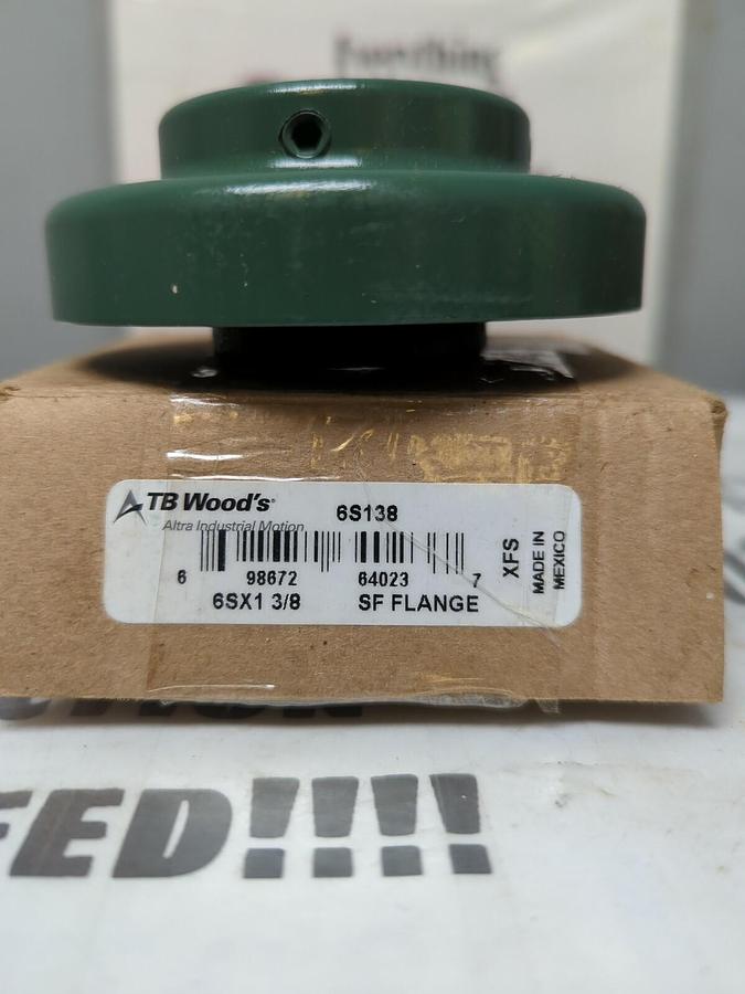 TB WOODS,6S138 SF,FLANGE 1-3/8 INCH BORE NOS