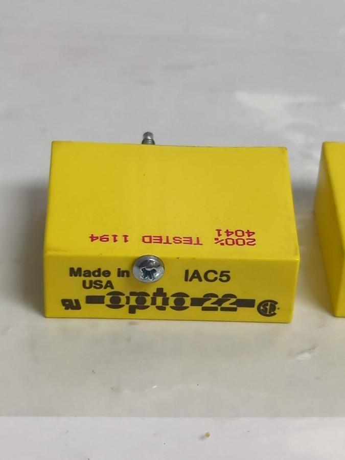 Used OPTO 22,IAC5,INPUT/OUTPUT MODULE LOT OF 2 PRE-OWNED