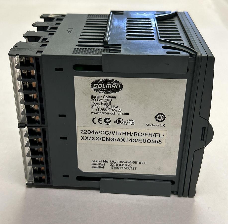 Used COLMAN,2204E/CC/VH/RH/RC/FH/FL/XX/XX/ENG/AX143/EUO555,TEMPERATURE CONTROLLER