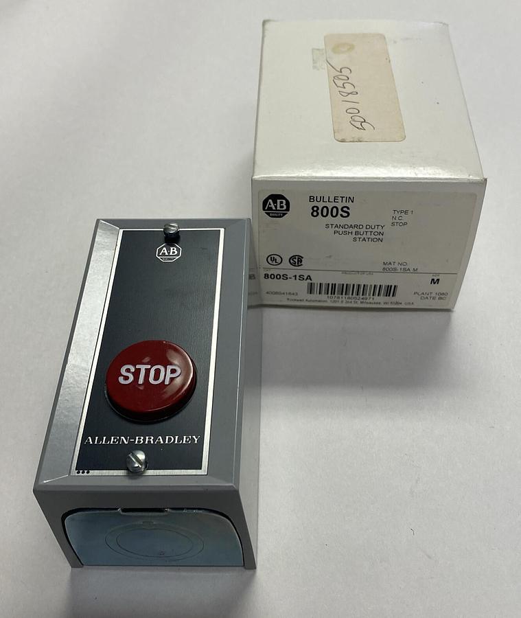 Used ALLEN BRADLEY,800S-1SA,SER M STANDARD DUTY PUSHBUTTON STATION NEW