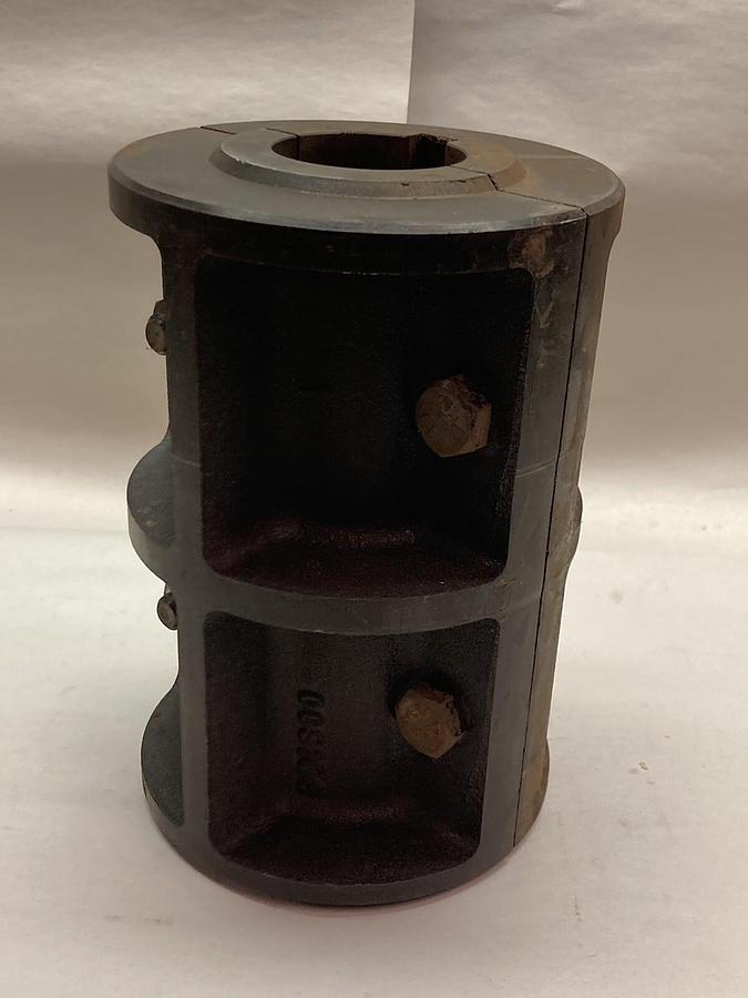 Used Baldor,009106,2-1/4 Inch Ribbed Rigid Coupling
