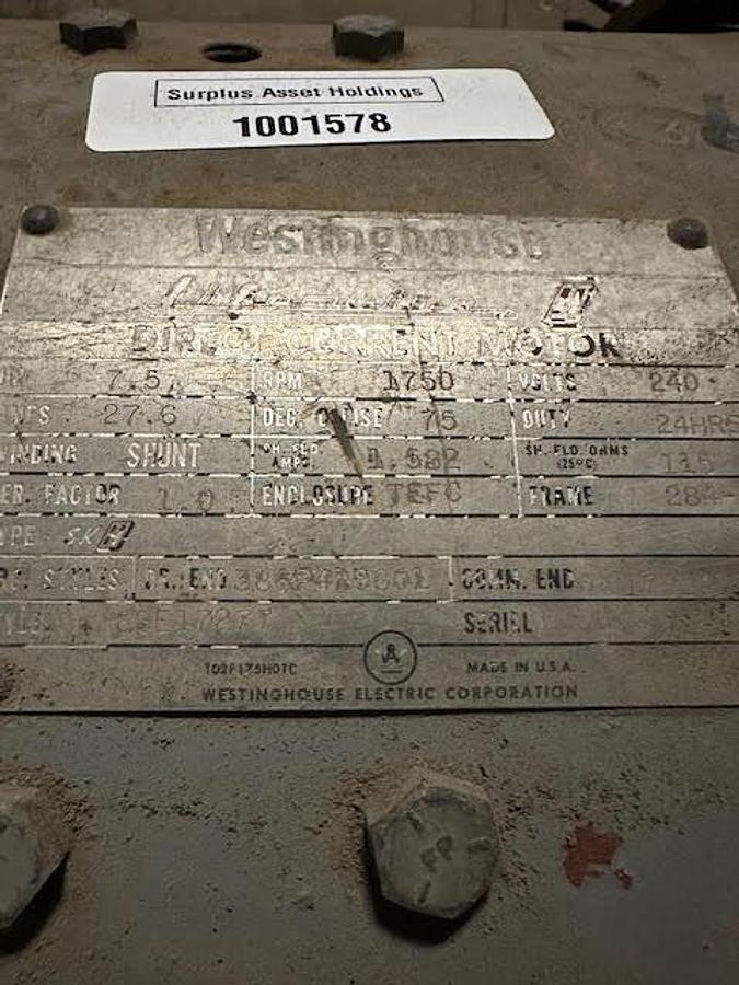 Used Westinghouse 7.5 284-T