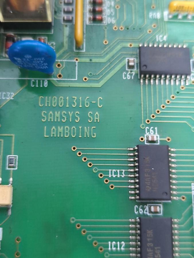 Used SAMSYS,CH001316-C,CONTROL CIRCUIT BOARD PRE-OWNED