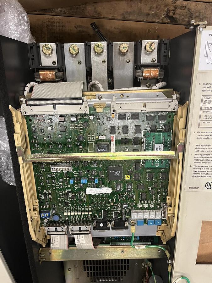 Used SIEMENS,6RA2477-2FV62,SIMOREG MICROPROCESSOR DC DRIVE OUT 500/240VDC 255A