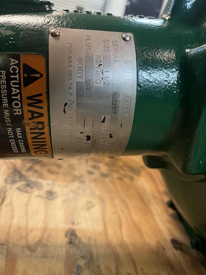 FISHER,667,SIZE 34 PNEUMATIC ACTUATOR VALVE 1-1/2" 250B