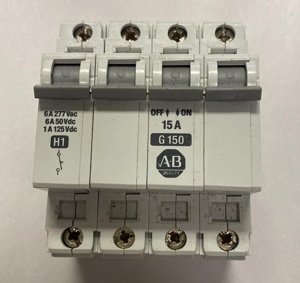 Used ALLEN BRADLEY,1492-CB3,CIRCUIT BREAKER 15A