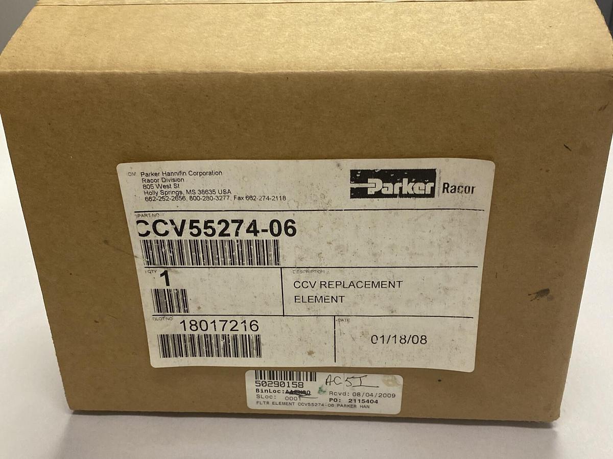 Used PARKER,CCV55274-06,REPL FILTER ASSY NEW