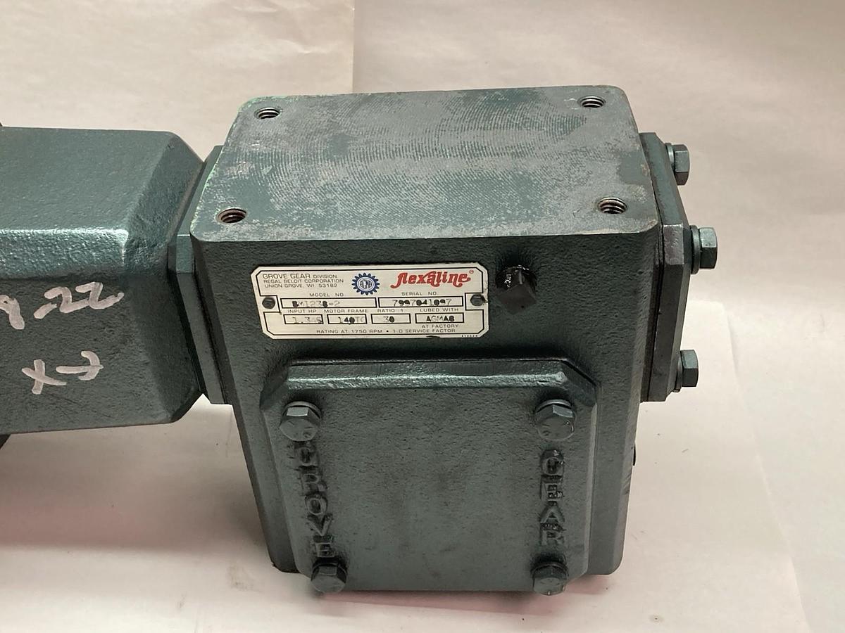 Used Grove Gear,BM1238-2,FLEXALINE Gear Speed Reducer Ratio 30:1 1hp