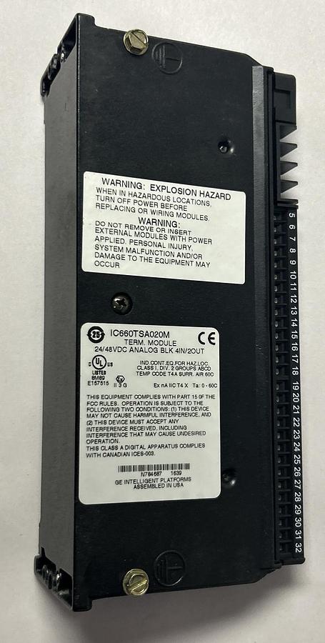 GE FANUC,IC660TSA020M,TERMINAL ASSEMBLY NOS