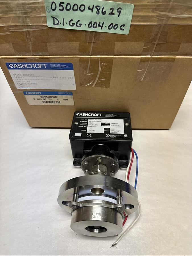Ashcroft,B465S XCKFS06,Pressure Control Switch