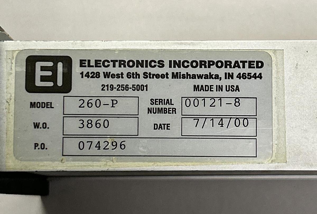 Used ELECTRONICS,260-P,FLOW CONTROL METER