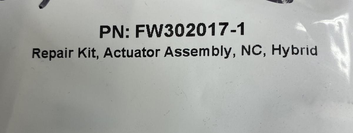 Used Water Jet,FW302017-1,Repair Kit Actuator Assembly New