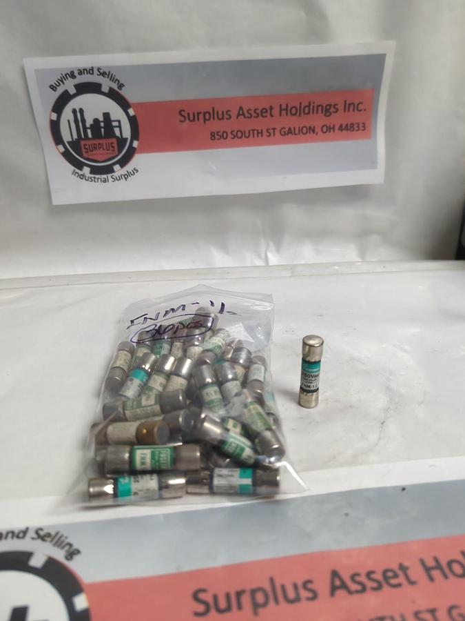 Used COOPER BUSSMANN,FNM-1/2,FUSETRON 1/2 AMP FUSE LOT OF 36 PRE-OWNED