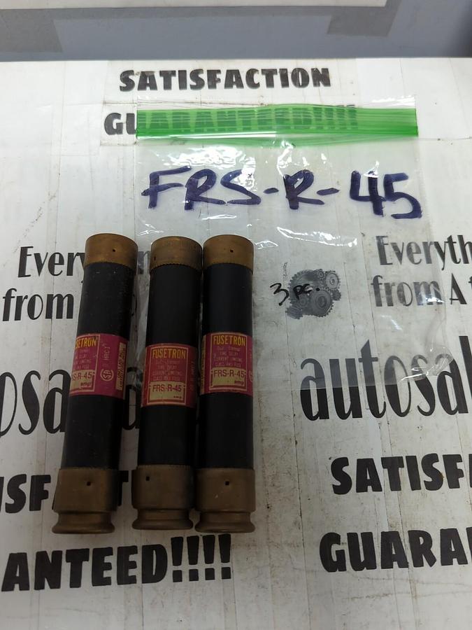 COOPER BUSSMANN,FRS-R-45,FUSETRON FUSES LOT OF 3 NOS