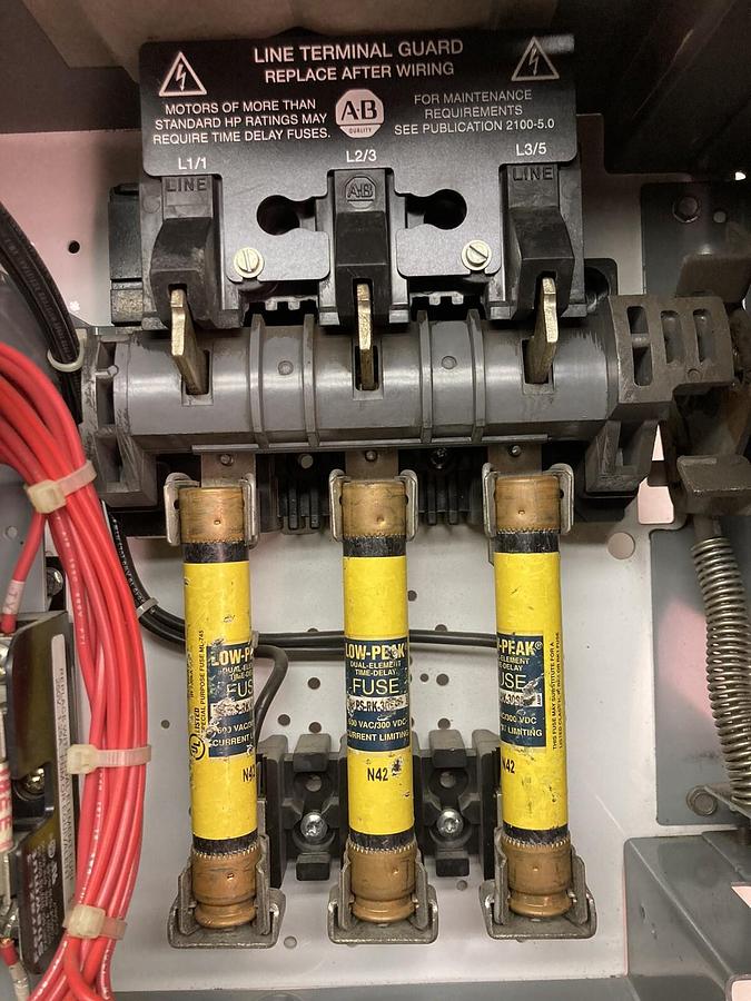 Used Allen-Bradley,2100 2112,Size 1 Fused MCC 12 Inch Starter Bucket