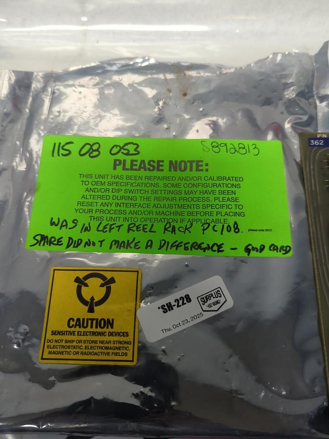 Used CIRCUIT BOARD,362-134,CIRCUIT BOARD PRE-OWNED