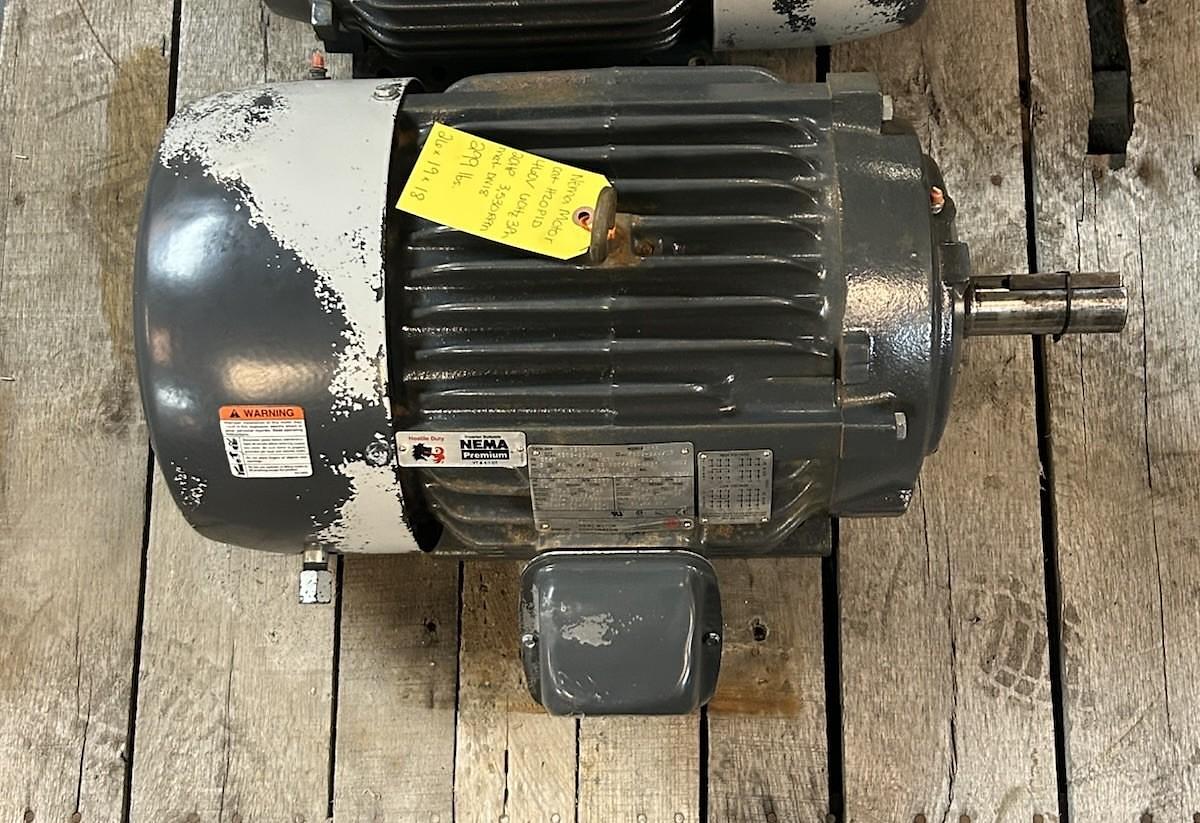 Used US MOTORS,H20P1D,HOSTILE DUTY MOTOR 20HP 3530RPM 460V 3PH 256T FRAME