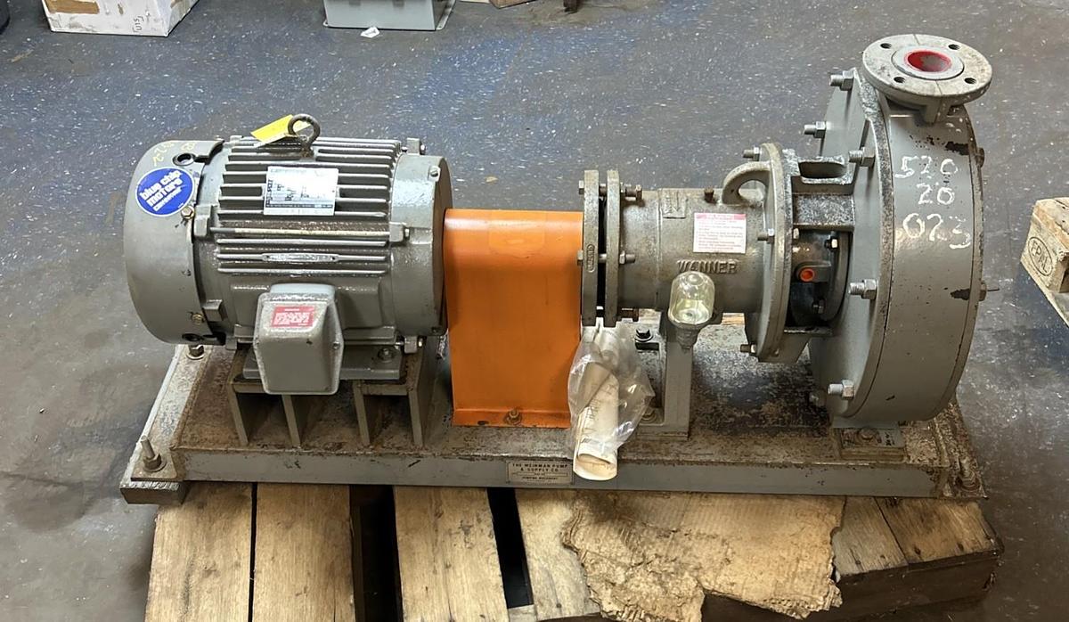 Used WANNER,PST-A30M,CENTRIFUGAL PUMP 3X2X12 10HP 1740RPM