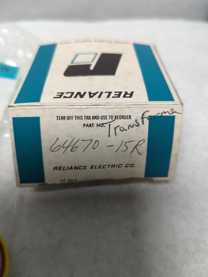 RELIANCE ELECTRIC,64670-15R,TRANSFORMER NOS