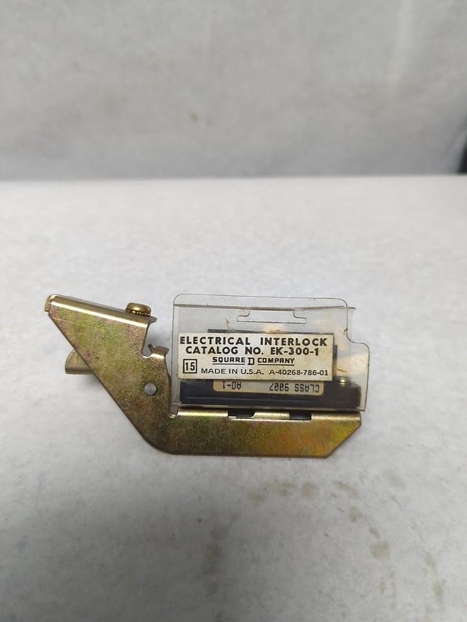 SQUARE D,EK-300-1,ELECTRICAL INTERLOCK CLASS 9007 MISSING BOX