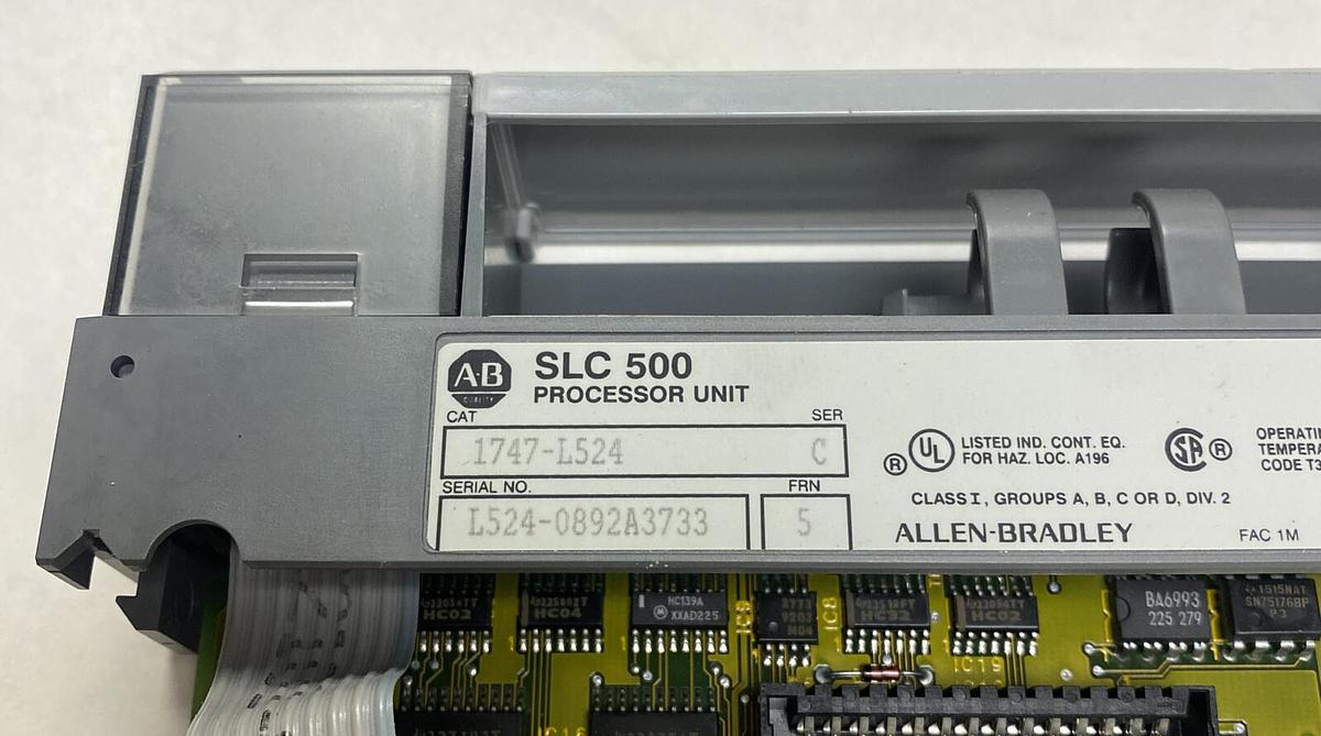 Used ALLEN BRADLEY,1747-L524,SER C FRN 5 PROCESSOR MODULE