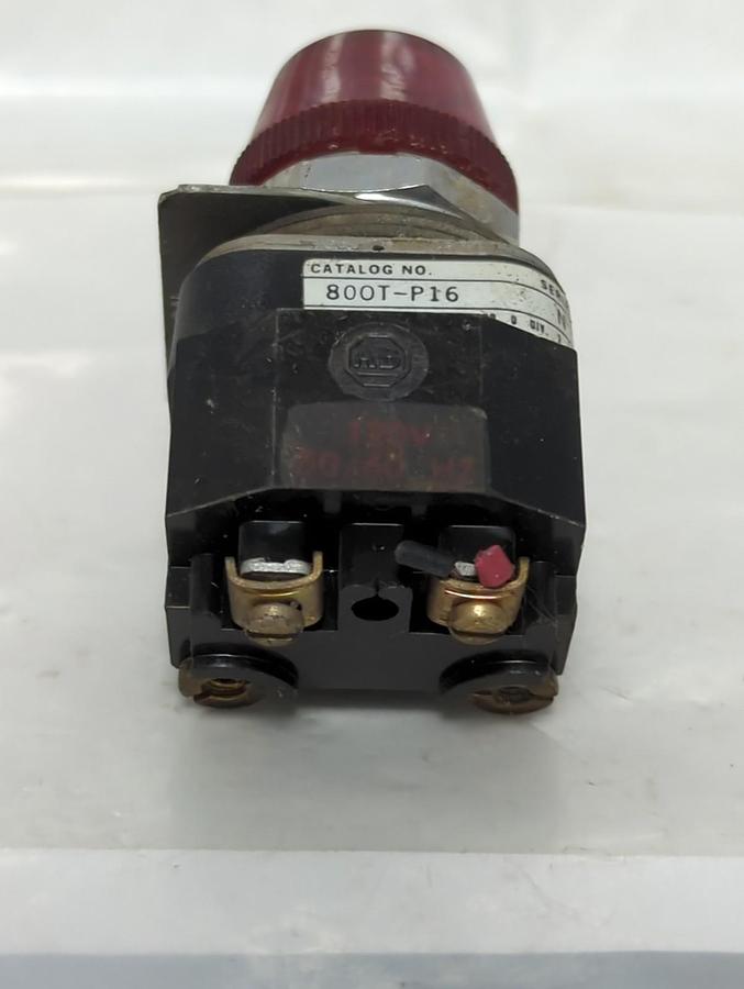 Used ALLEN BRADLEY,800T-P16,SERIES N PUSH BUTTON RED PRE-OWNED