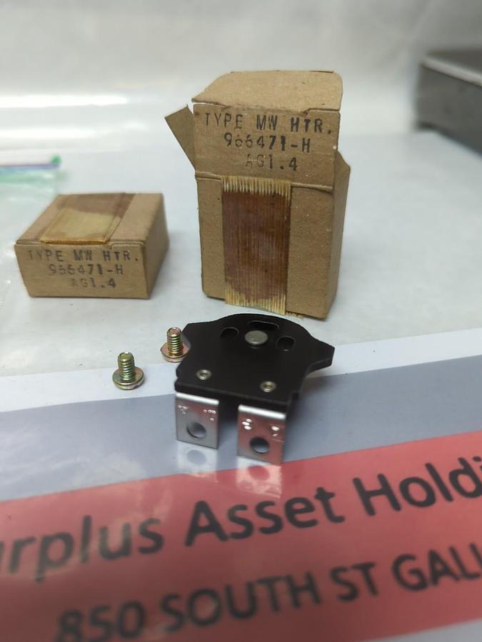 WESTINGHOUSE,966 471-H,TYPE MW OVERLOAD THERMAL HEATER RELAY LOT OF 2 NOS