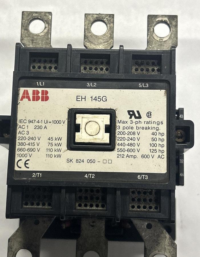 Used ABB,EH145G,CONTACTOR 212A 600V