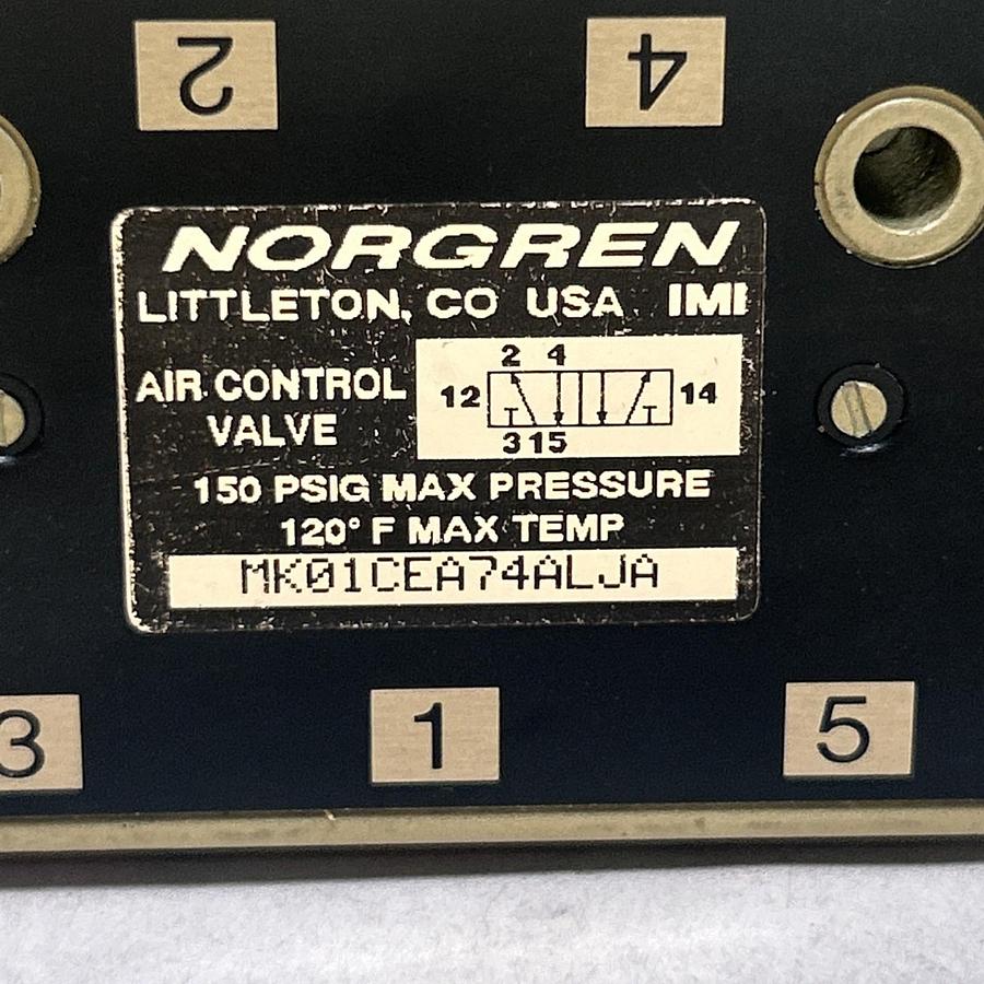 Used NORGREN,MK01CEA74ALJA,AIR VALVE 150 PSIG