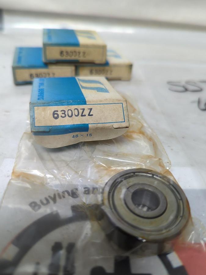 SST,6300ZZ,SHIELDED BALL BEARING LOT OF 4 NOS