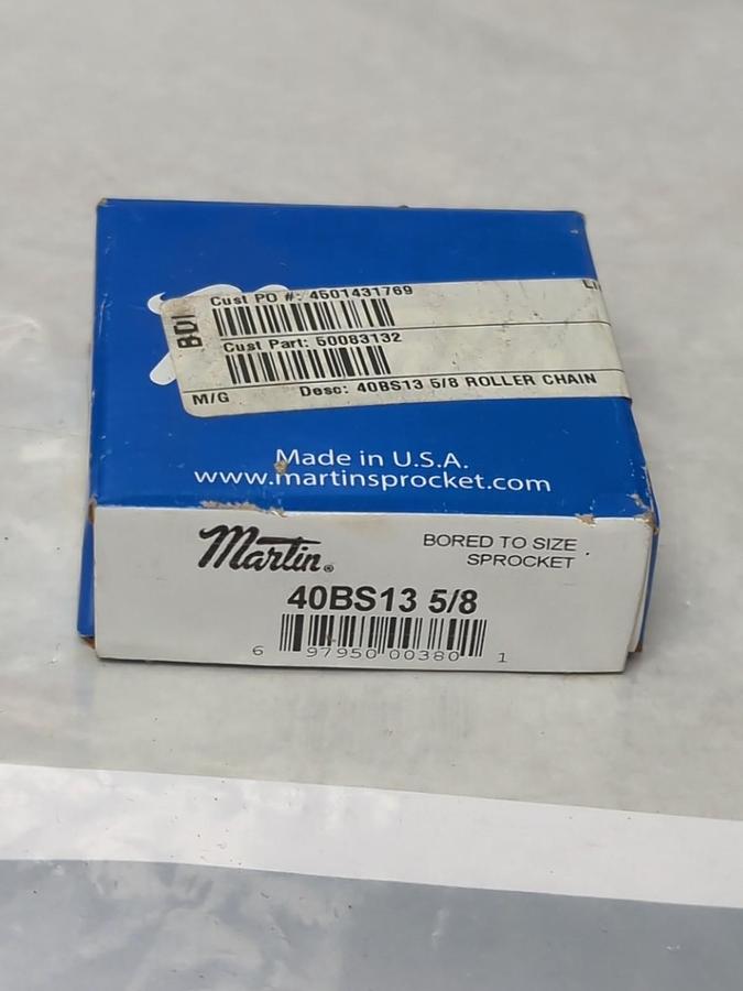 MARTIN,40BS13-5/8,BORED TO SIZE SPROCKET NOS