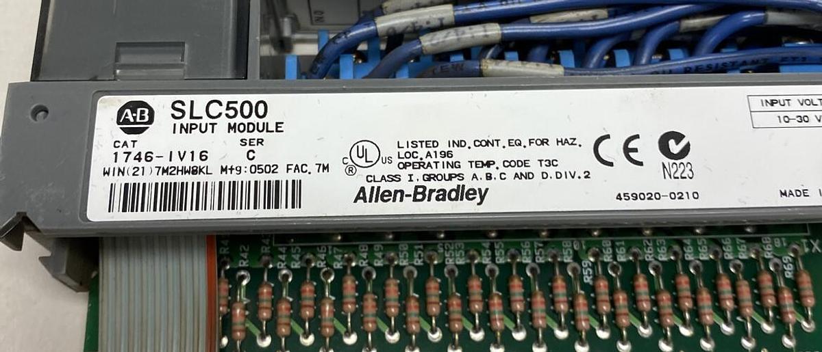Used Allen-Bradley,1746-IV16,Series C SLC500 Input Module