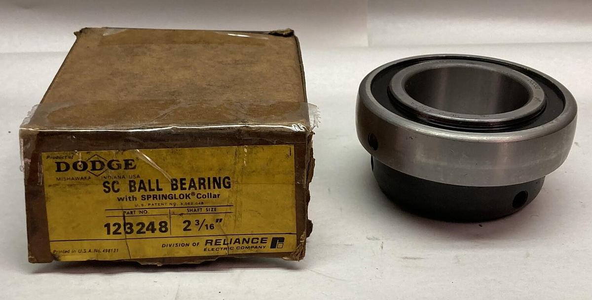 Dodge,123248,Insert Ball Bearing W/ Springlok Collar 2 3/16 Inch