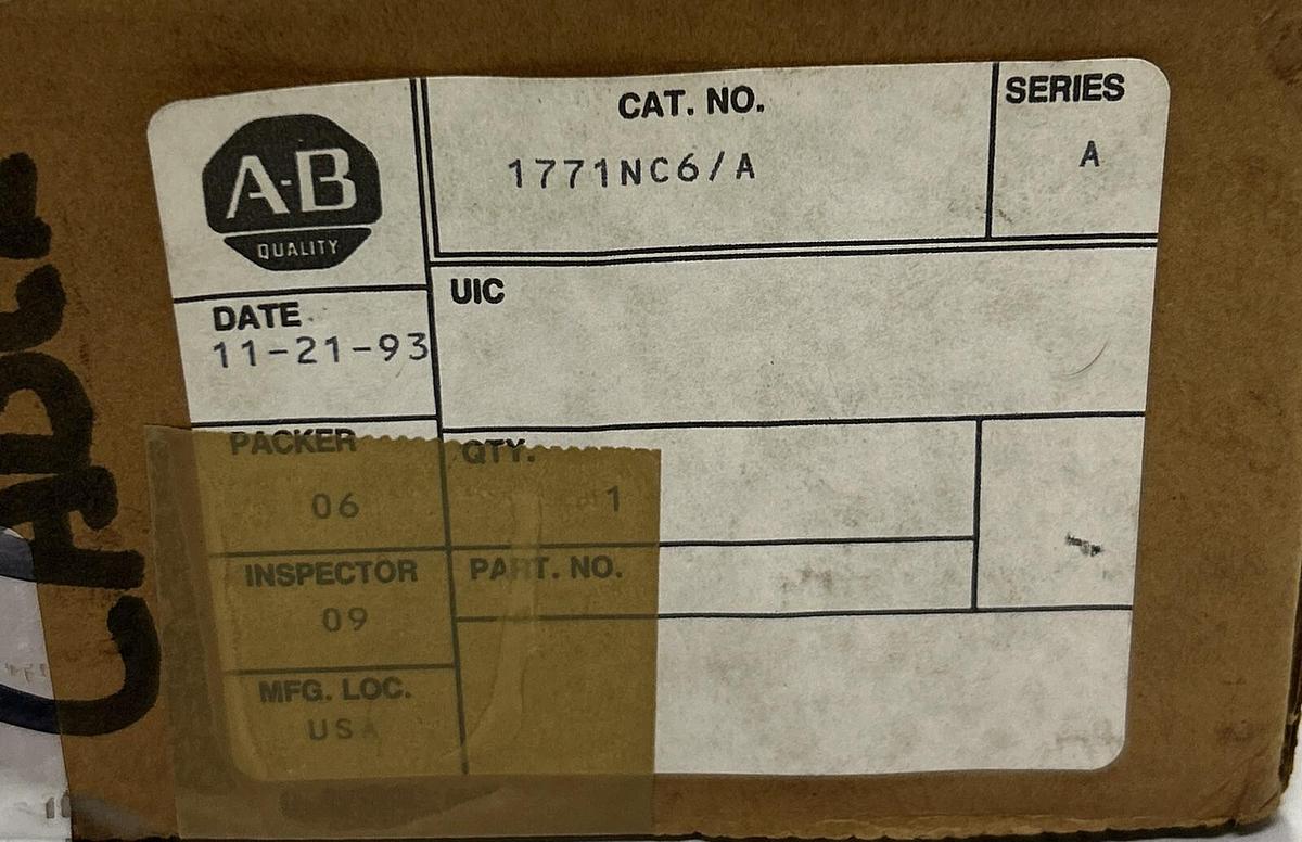 Used ALLEN BRADLEY,1771-NC6,SER A ANALOG CABLE NEW SEALED