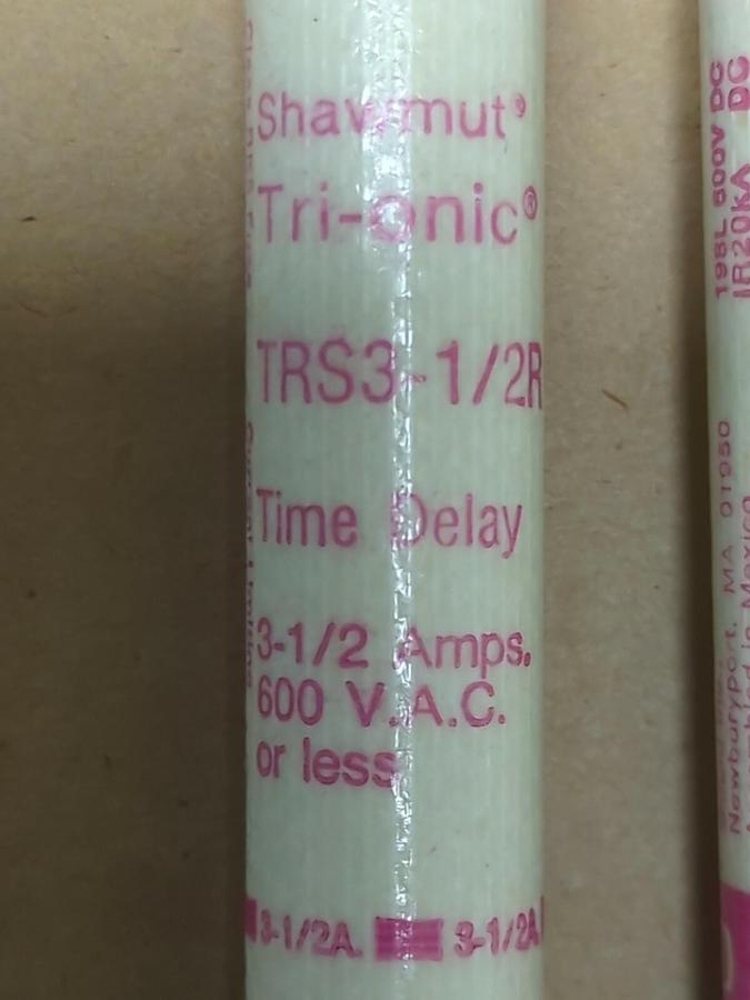 GOULD SHAWMUT,TRS 3-1/2R,TRI-ONIC FUSES BOX OF 10 NOS