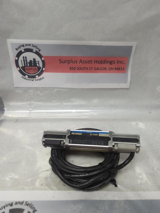 Used KEYENCE,SL-V08H-R,LIGHT CUTAIN RECEIVER WITH CABLE 24VDC PRE-OWNED